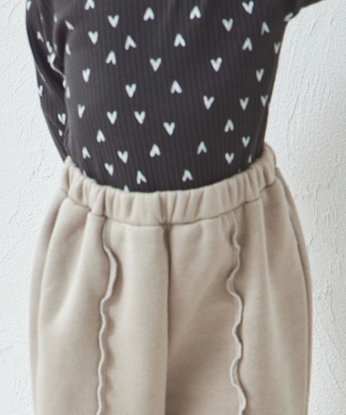 pairmanon(ペアマノン)の「裏起毛 メローライン フレアパンツ(スウェットパンツ・キッズ・ブラック/ブラック系その他/ライトイエロー/ピンク/ホワイト系その他/グリーン系その他/ベージュ・120/130/110/90/100/150/140)」の14枚目の写真