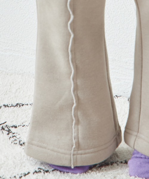 pairmanon(ペアマノン)の「裏起毛 メローライン フレアパンツ(スウェットパンツ・キッズ・ブラック/ブラック系その他/ライトイエロー/ピンク/ホワイト系その他/グリーン系その他/ベージュ・120/130/110/90/100/150/140)」の15枚目の写真