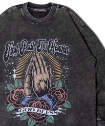 GALLIS ADDICTION | GA PIGMENT-GOD LS TEE(Tシャツ/カットソー)