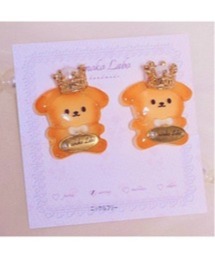 【ainoko Labo】cookie dog crown earrings(MA)