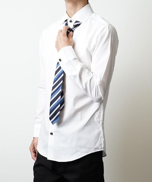 garsonwave（ギャルソンウェーブ）の「日本製 スリム ネクタイ(GW)（ネクタイ・メンズ・C/D/E/F/S/T/U/V/O/Q/A/H/J/B/G/I/P/R/K/L/M/N・FREE）」の16枚目の写真