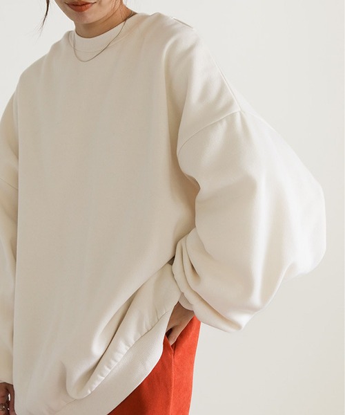 MAISON DE THERESE（メゾン ド テレーズ）の「前後2WAY　ルーズシルエット　ビッグサイズスウェット（スウェット・レディース・ブラック/グレー/ホワイト・M/L）」の7枚目の写真