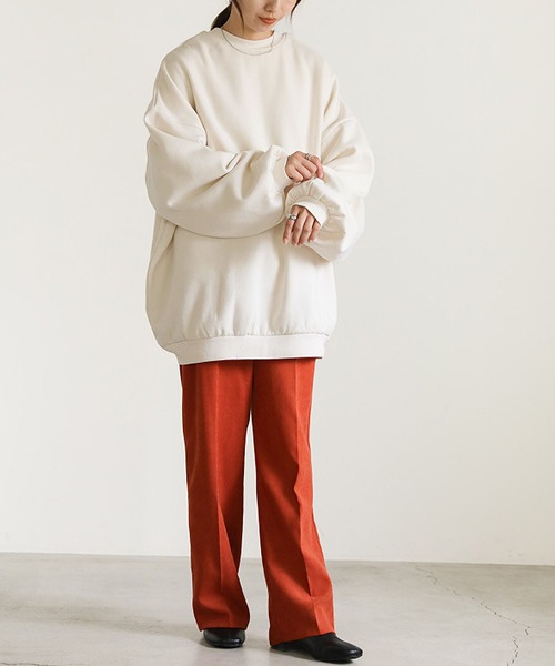 MAISON DE THERESE（メゾン ド テレーズ）の「前後2WAY　ルーズシルエット　ビッグサイズスウェット（スウェット・レディース・ブラック/グレー/ホワイト・M/L）」の8枚目の写真