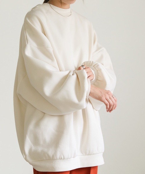 MAISON DE THERESE（メゾン ド テレーズ）の「前後2WAY　ルーズシルエット　ビッグサイズスウェット（スウェット・レディース・ブラック/グレー/ホワイト・M/L）」の11枚目の写真