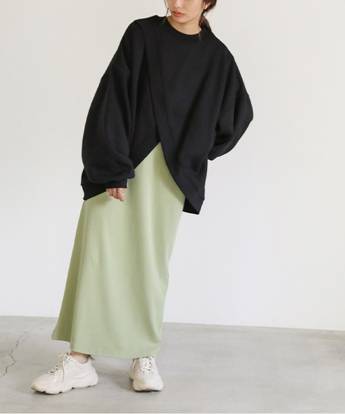 MAISON DE THERESE（メゾン ド テレーズ）の「前後2WAY　ルーズシルエット　ビッグサイズスウェット（スウェット・レディース・ブラック/グレー/ホワイト・M/L）」の14枚目の写真