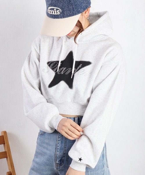 セール】STARTER BLACK LABEL 裏起毛 ショート丈 プルパーカー