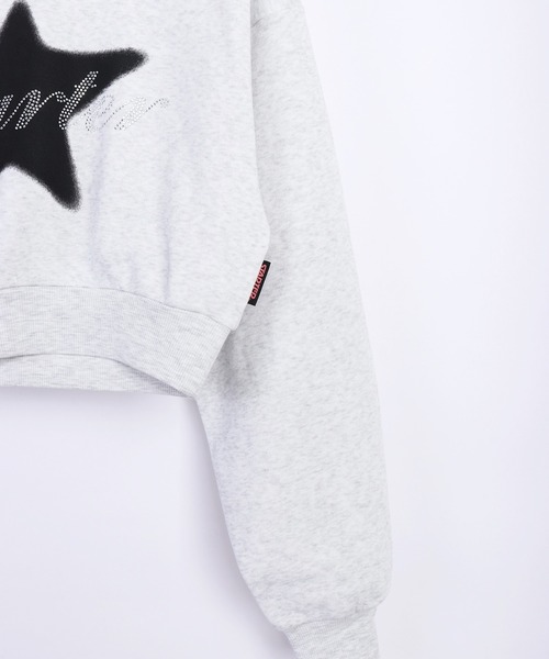 STARTER(スターター)の「STARTER BLACK LABEL 裏起毛 ショート丈 プルパーカー(パーカー・レディース・ブラック系その他/ブラック/ホワイト/ホワイト系その他・M/L)」の19枚目の写真