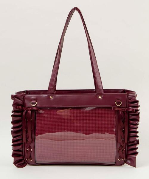 WEGO/きらめきレースアップフリル痛バッグ（トートバッグ