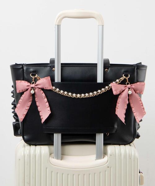 WEGO/きらめきレースアップフリル痛バッグ（トートバッグ