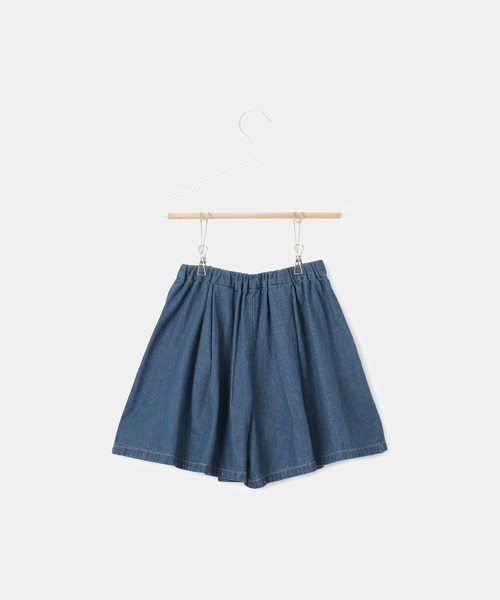 ROPE' PICNIC（ロペピクニック）の「【KIDS】スカートライクデニムキュロットパンツ（デニムパンツ・キッズ・ネイビー/サックスブルー・140/150/120/130）」の4枚目の写真