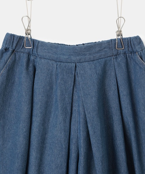 ROPE' PICNIC（ロペピクニック）の「【KIDS】スカートライクデニムキュロットパンツ（デニムパンツ・キッズ・ネイビー/サックスブルー・140/150/120/130）」の5枚目の写真