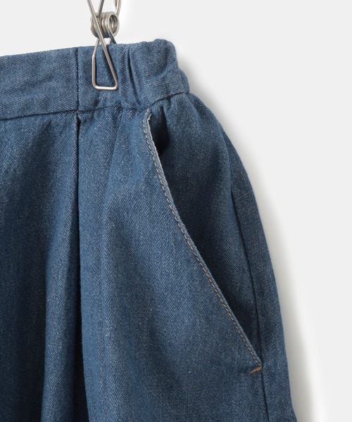 ROPE' PICNIC（ロペピクニック）の「【KIDS】スカートライクデニムキュロットパンツ（デニムパンツ・キッズ・ネイビー/サックスブルー・140/150/120/130）」の6枚目の写真