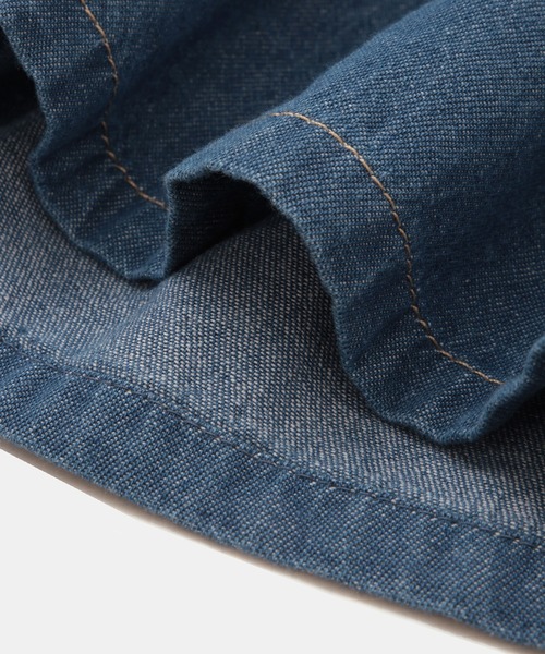 ROPE' PICNIC（ロペピクニック）の「【KIDS】スカートライクデニムキュロットパンツ（デニムパンツ・キッズ・ネイビー/サックスブルー・140/150/120/130）」の8枚目の写真