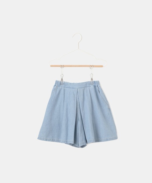 ROPE' PICNIC（ロペピクニック）の「【KIDS】スカートライクデニムキュロットパンツ（デニムパンツ・キッズ・ネイビー/サックスブルー・140/150/120/130）」の10枚目の写真
