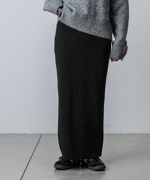 COLONY 2139（コロニートゥーワンスリーナイン）の「ラメスポンディッシュIラインスカート（スカート・レディース・ブラック/チャコールグレー・SMALL/MEDIUM/LARGE）」の3枚目の写真