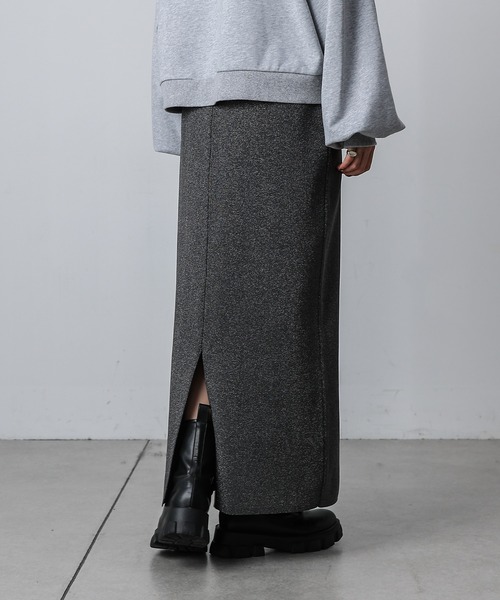 COLONY 2139（コロニートゥーワンスリーナイン）の「ラメスポンディッシュIラインスカート（スカート・レディース・ブラック/チャコールグレー・SMALL/MEDIUM/LARGE）」の13枚目の写真