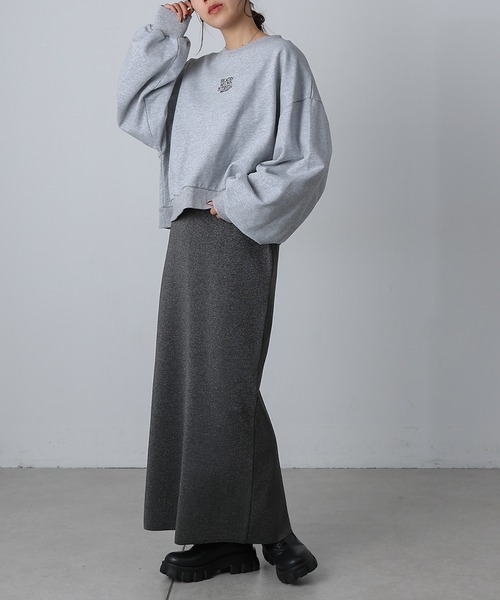 COLONY 2139（コロニートゥーワンスリーナイン）の「ラメスポンディッシュIラインスカート（スカート・レディース・ブラック/チャコールグレー・SMALL/MEDIUM/LARGE）」の15枚目の写真