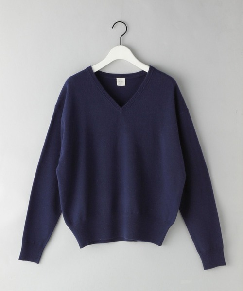 e/rm（イーアールエム）の「【e/rm】メリノウールＶネックプルオーバー（ニット/セーター・レディース・ベージュ系その他/ネイビー/ピンク系その他/ライトグレー・FREE）」の3枚目の写真