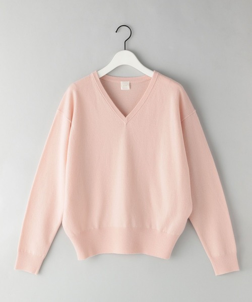 e/rm（イーアールエム）の「【e/rm】メリノウールＶネックプルオーバー（ニット/セーター・レディース・ベージュ系その他/ネイビー/ピンク系その他/ライトグレー・FREE）」の4枚目の写真