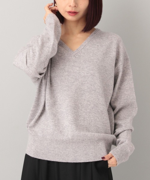 e/rm（イーアールエム）の「【e/rm】メリノウールＶネックプルオーバー（ニット/セーター・レディース・ベージュ系その他/ネイビー/ピンク系その他/ライトグレー・FREE）」の18枚目の写真