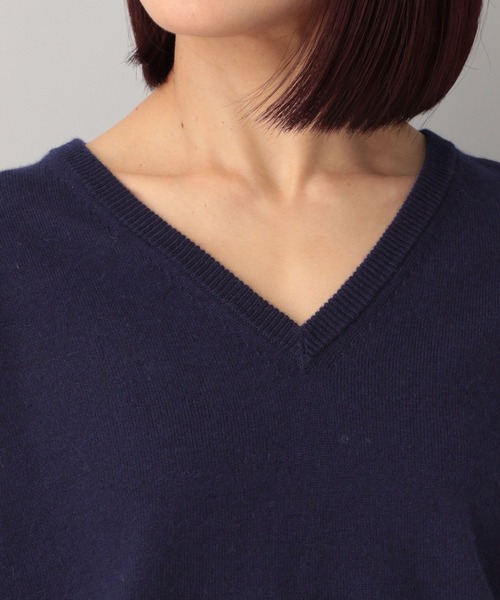 e/rm（イーアールエム）の「【e/rm】メリノウールＶネックプルオーバー（ニット/セーター・レディース・ベージュ系その他/ネイビー/ピンク系その他/ライトグレー・FREE）」の9枚目の写真