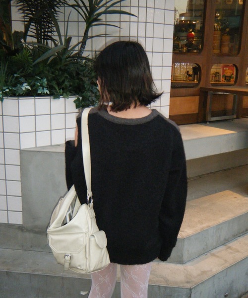 shesame(シーセム)の「coloring mohair like knit(ニット/セーター・レディース・ネイビー系/グレー系/レッド系・フリー)」の8枚目の写真