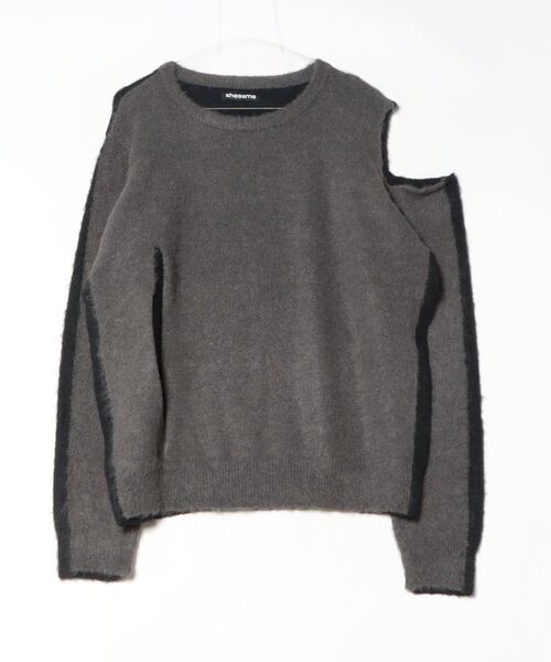 shesame(シーセム)の「coloring mohair like knit(ニット/セーター・レディース・ネイビー系/グレー系/レッド系・フリー)」の22枚目の写真