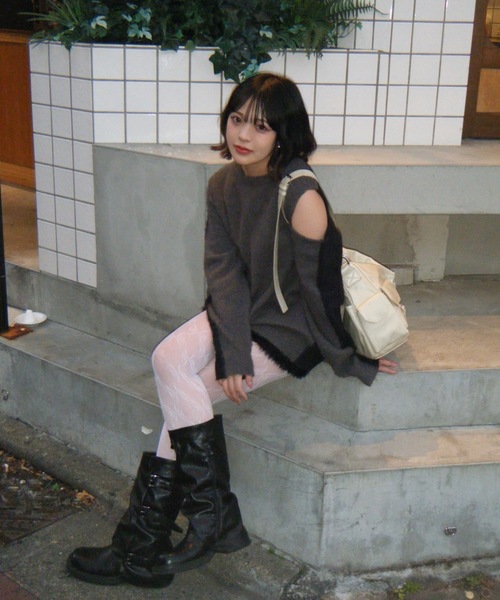 shesame(シーセム)の「coloring mohair like knit(ニット/セーター・レディース・ネイビー系/グレー系/レッド系・フリー)」の15枚目の写真