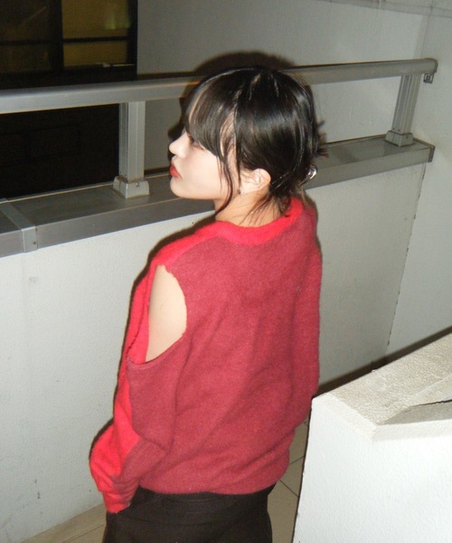 shesame(シーセム)の「coloring mohair like knit(ニット/セーター・レディース・ネイビー系/グレー系/レッド系・フリー)」の17枚目の写真