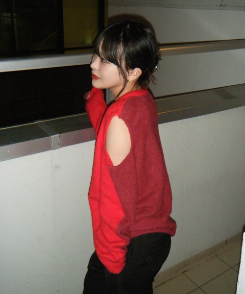 shesame(シーセム)の「coloring mohair like knit(ニット/セーター・レディース・ネイビー系/グレー系/レッド系・フリー)」の20枚目の写真