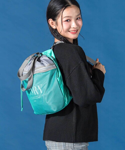 ZIDDY(ジディ)の「配色3WAYバッグ(バックパック/リュック・キッズ・ブラック/グレー・FREE)」の2枚目の写真