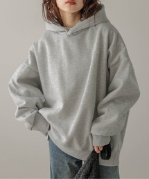 ビッグシルエットフーディープルオーバー