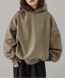 ビッグシルエットフーディープルオーバー