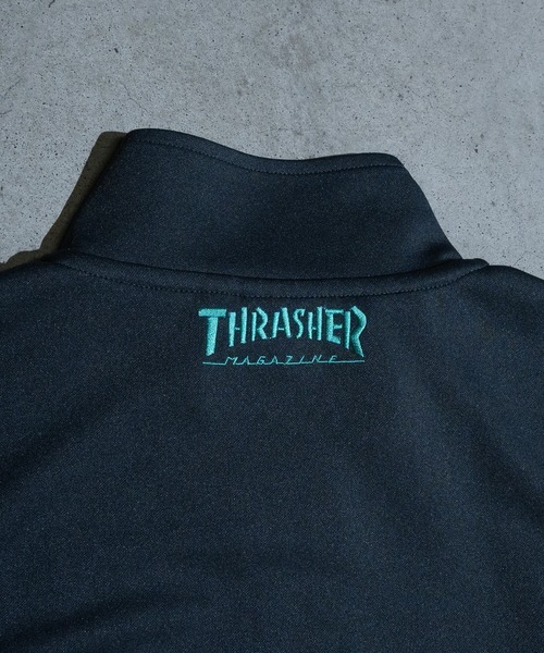 セール】【at】〔THRASHER/スラッシャー〕FLAME TRACK JACKET