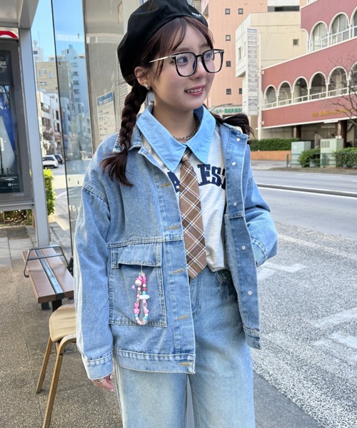 SOLLON.（ソルロン）の「チェック柄ネクタイ（ネクタイ・レディース・ベージュ/ネイビー/ブラウン/ダークブラウン・FREE）」の8枚目の写真