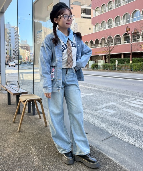 SOLLON.（ソルロン）の「チェック柄ネクタイ（ネクタイ・レディース・ベージュ/ネイビー/ブラウン/ダークブラウン・FREE）」の9枚目の写真