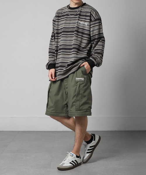 THRASHER(スラッシャー)の「【THRASHER】 2WAY TCウェザー デタッチャブル ヘリクルーパンツ / ミリタリー カーゴ パンツ(その他パンツ・メンズ・ブラック/カーキ/チャコール・SMALL/MEDIUM/LARGE/X-LARGE)」の14枚目の写真