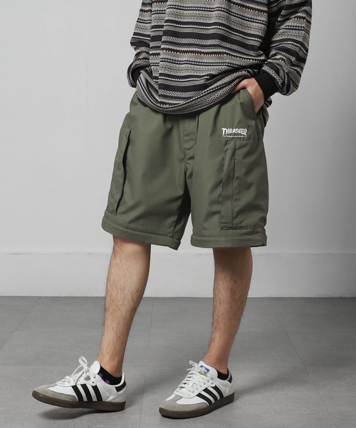 THRASHER(スラッシャー)の「【THRASHER】 2WAY TCウェザー デタッチャブル ヘリクルーパンツ / ミリタリー カーゴ パンツ(その他パンツ・メンズ・ブラック/カーキ/チャコール・SMALL/MEDIUM/LARGE/X-LARGE)」の12枚目の写真