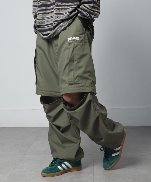 THRASHER(スラッシャー)の「【THRASHER】 2WAY TCウェザー デタッチャブル ヘリクルーパンツ / ミリタリー カーゴ パンツ(その他パンツ・メンズ・ブラック/カーキ/チャコール・SMALL/MEDIUM/LARGE/X-LARGE)」の8枚目の写真