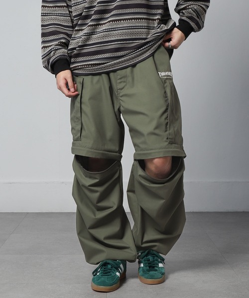 THRASHER(スラッシャー)の「【THRASHER】 2WAY TCウェザー デタッチャブル ヘリクルーパンツ / ミリタリー カーゴ パンツ(その他パンツ・メンズ・ブラック/カーキ/チャコール・SMALL/MEDIUM/LARGE/X-LARGE)」の7枚目の写真