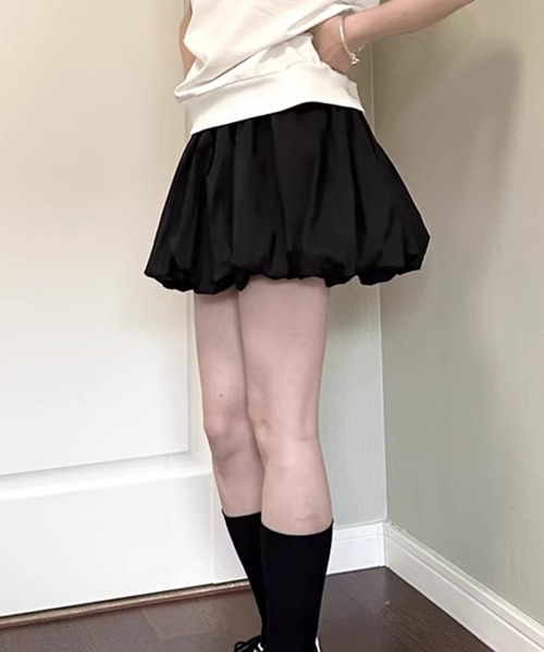 LAC-VERT(ラック・ヴェール)の「ミニ丈バルーンスカート(スカート・レディース・ホワイト/ブラック/その他1・FREE)」の20枚目の写真