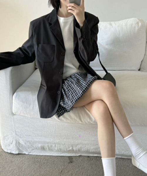 LAC-VERT(ラック・ヴェール)の「ミニ丈バルーンスカート(スカート・レディース・ホワイト/ブラック/その他1・FREE)」の21枚目の写真