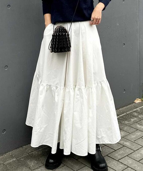 ティアードボリュームロングスカート（スカート）｜CADBURY（キャドバリー）