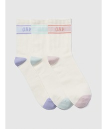 GAP | GAPロゴ クルーソックス 3足セット (キッズ)(ソックス/靴下)