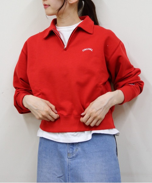 ORCIVAL/オーシバル ハーフジッププルオーバー HALFZIP PULLOVER