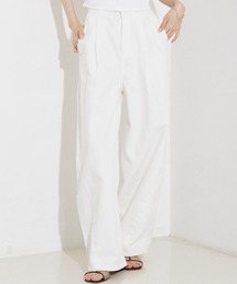 タック ボリューム デニムパンツ