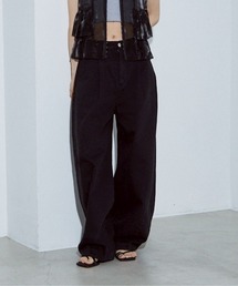 NOMINE（ノミネ）の「タック ボリューム デニムパンツ（デニムパンツ）」