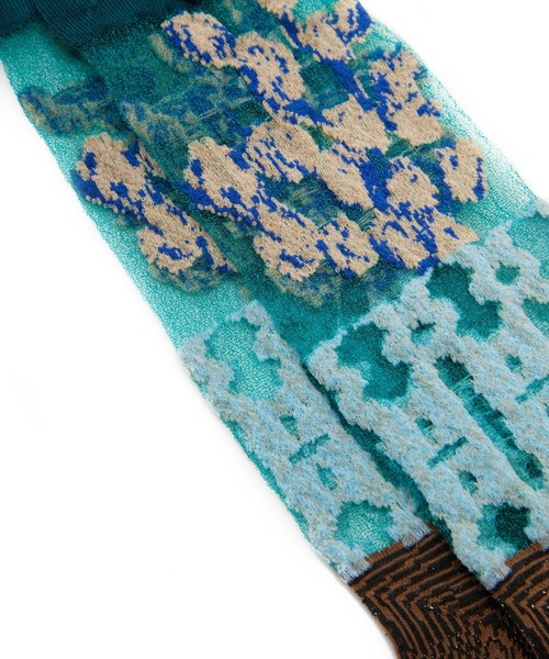 JNBY(ジェーエヌビーワイ)の「Sheer Bloom-pattern Socks / シアーソックス(ソックス/靴下・レディース・パープル/グリーン/グレー・ONE SIZE)」の12枚目の写真