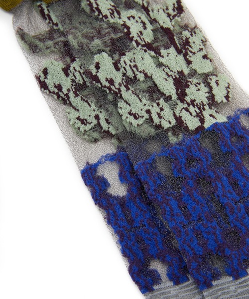 JNBY(ジェーエヌビーワイ)の「Sheer Bloom-pattern Socks / シアーソックス(ソックス/靴下・レディース・パープル/グリーン/グレー・ONE SIZE)」の7枚目の写真
