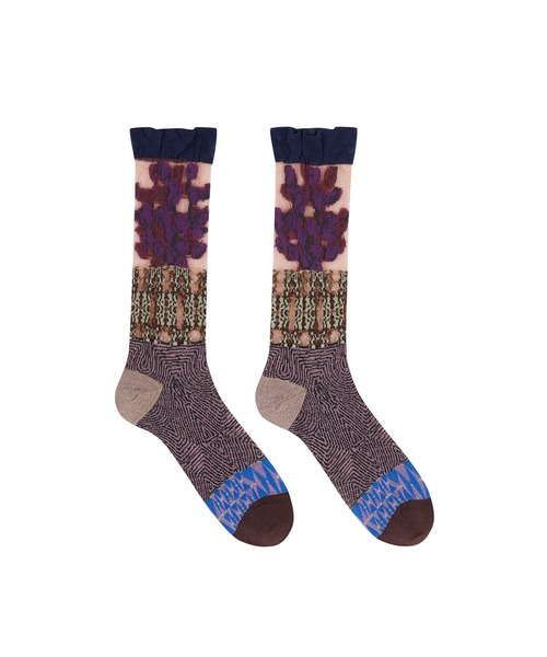 JNBY(ジェーエヌビーワイ)の「Sheer Bloom-pattern Socks / シアーソックス(ソックス/靴下・レディース・パープル/グリーン/グレー・ONE SIZE)」の14枚目の写真